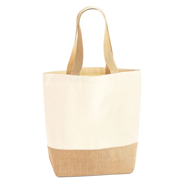 Westford Mill Jute Canvas Shopper Bag