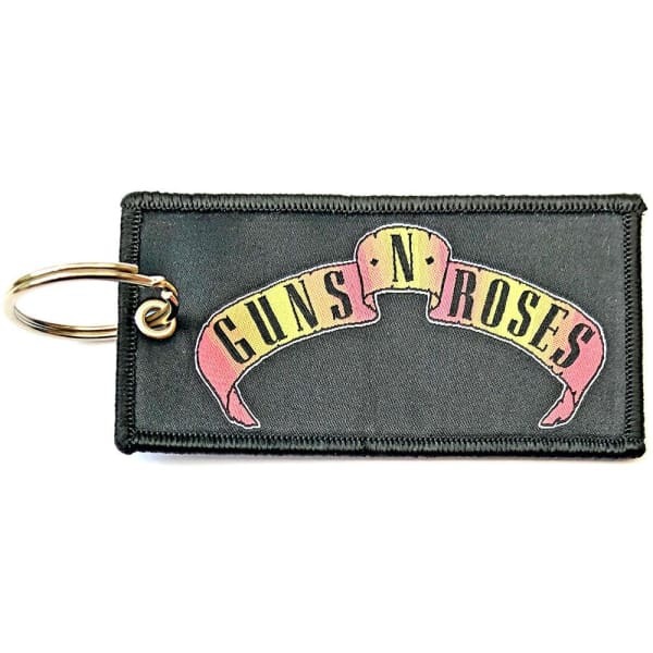 Guns N Roses Double Sided Patch Logo Keyring