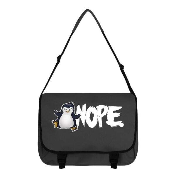 Psycho Penguin Nope Messenger Bag