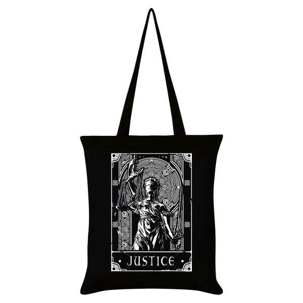 Deadly Tarot Justice Tote Bag