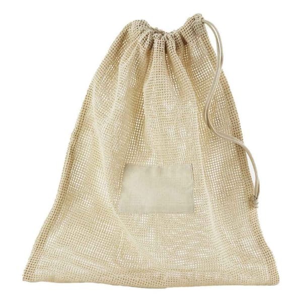 Westford Mill Mesh Organic Cotton Drawstring Bag (M)