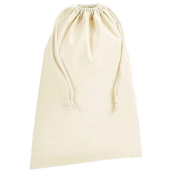 Westford Mill Premium Organic Drawstring Bag (34cm x 23cm)