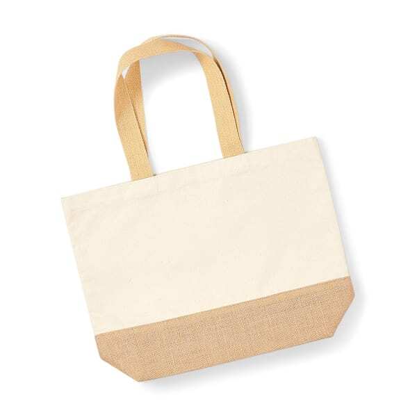 Westford Mill Jute Base Canvas Tote