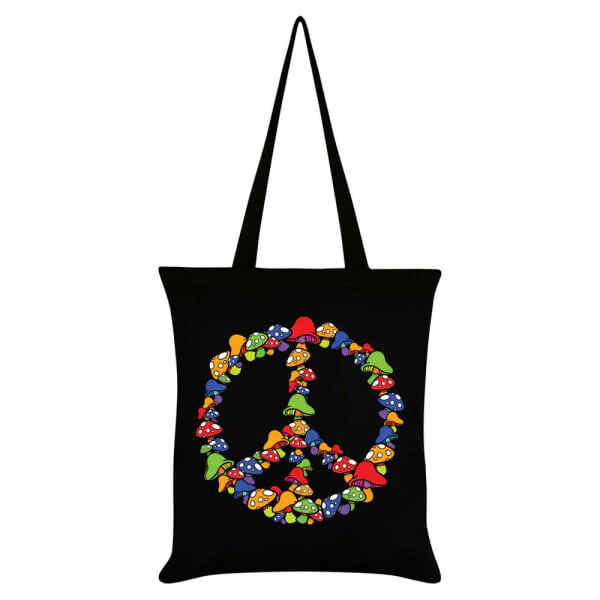 Grindstore Funghi Peace Symbol Tote Bag