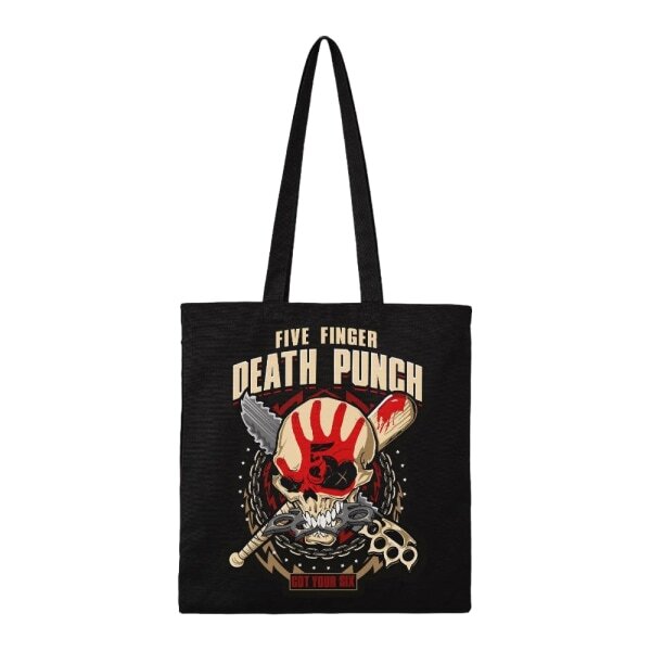 RockSax Got Your Six Five Finger Death Punch Tote Bag