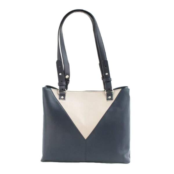 Eastern Counties Leather Alice Contrast Panel Handbag