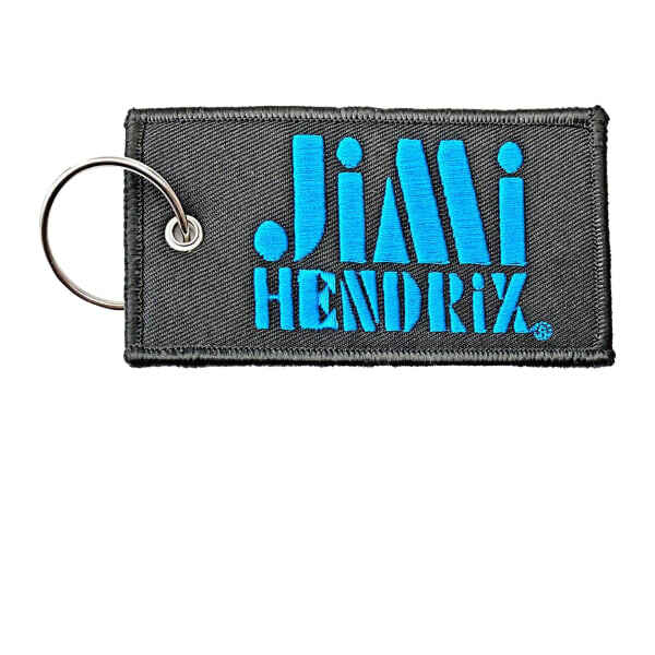 Jimi Hendrix Stencil Logo Keyring