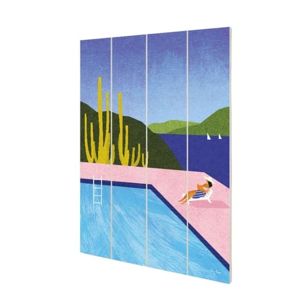 Henry Rivers Swimming Pool I Plaque (59cm x 40cm)