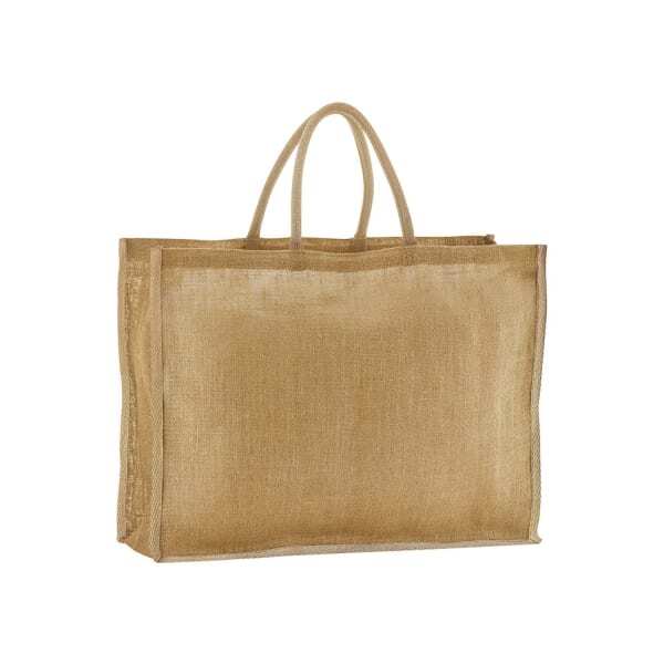 Westford Mill Contrast Starched Jute Tote Bag