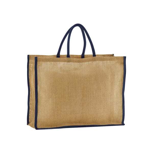 Westford Mill Contrast Starched Jute Tote Bag