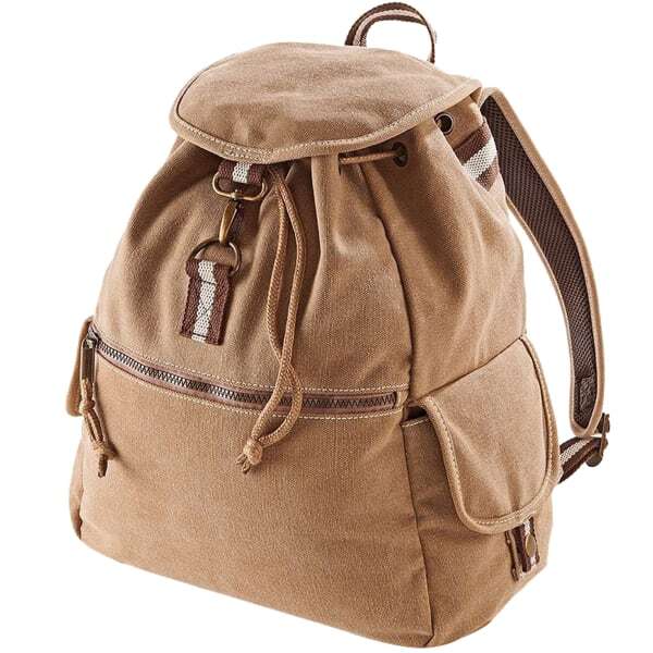 Quadra Vintage Canvas Backpack - 18 Litres (Pack of 2)