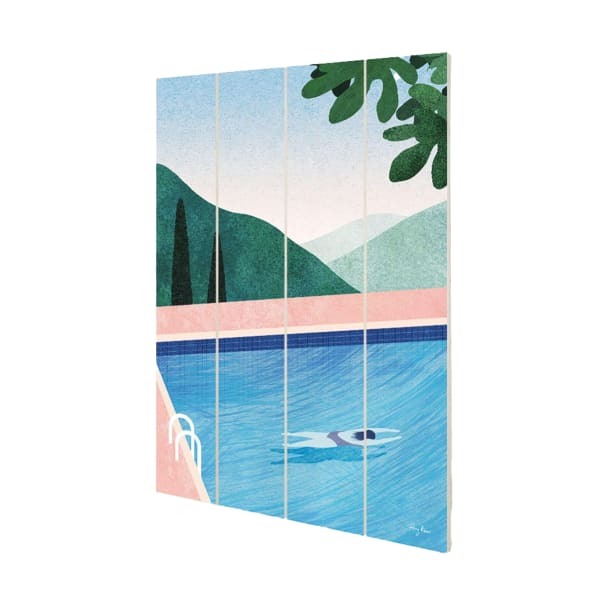 Henry Rivers Swimming Pool II Plaque (59cm x 40cm)