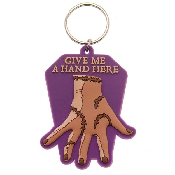 Wednesday Give Me A Hand Thing Keyring