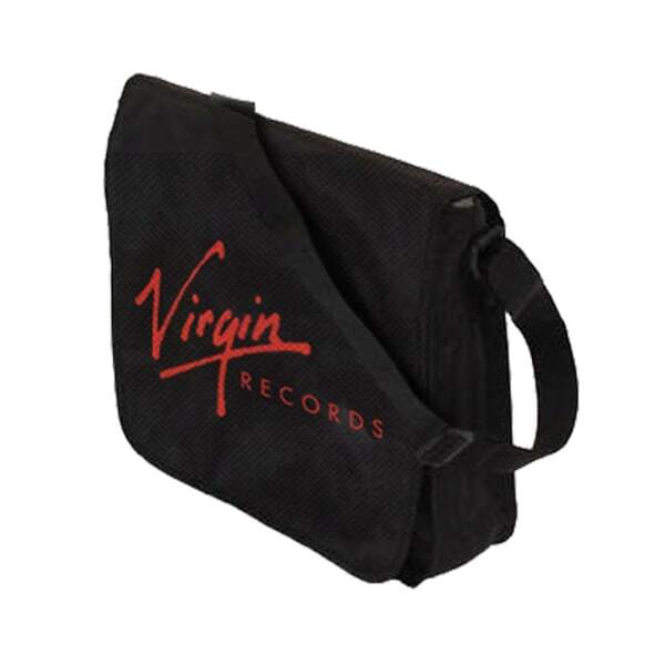 RockSax Logo Virgin Records Flap Top Messenger Bag