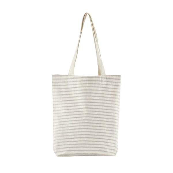 Westford Mill Striped Organic Cotton Tote Bag