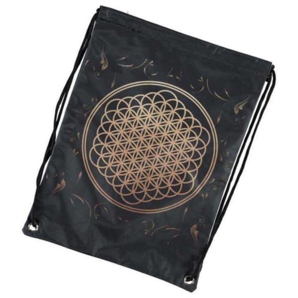 Rock Sax Bring Me The Horizon Flower Of Life Drawstring Bag