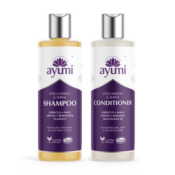 Ayumi Naturals Hibiscus & Turmeric Shampoo & Conditioner Duo