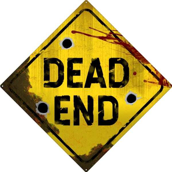 Grindstore Dead End Plaque