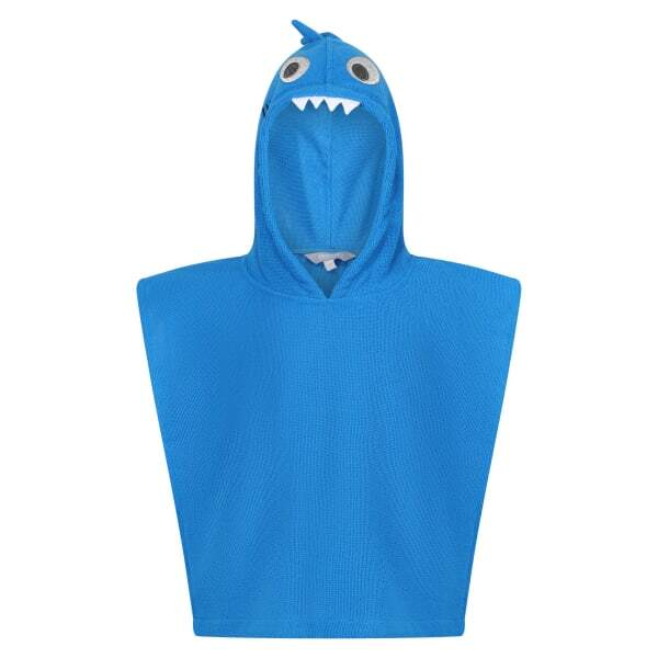 Regatta Kids Bubbles The Shark Hooded Towel (1-3 Years)