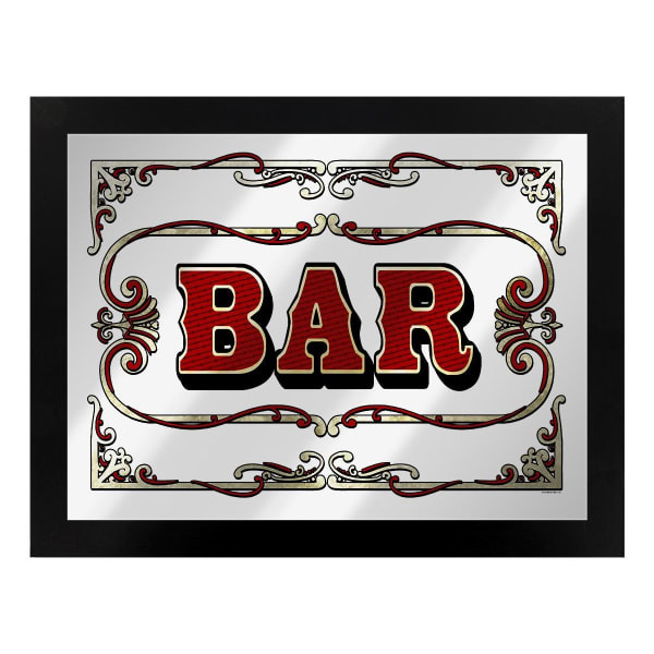 Grindstore Bar Mirrored Plaque