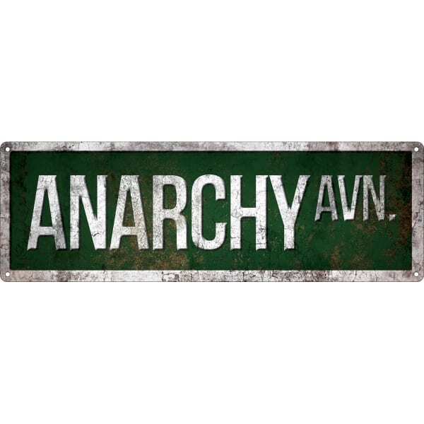 Grindstore Anarchy Avenue Slim Tin Sign