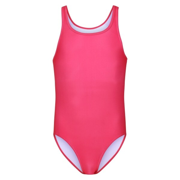 Regatta Girls Katrisse Plain One Piece Swimsuit (14 Years)