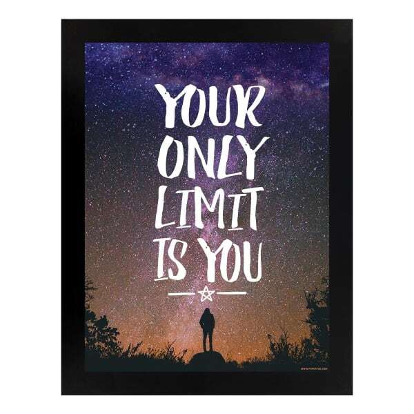 Grindstore Your Only Limit Is You Wooden Framed Mini Poster