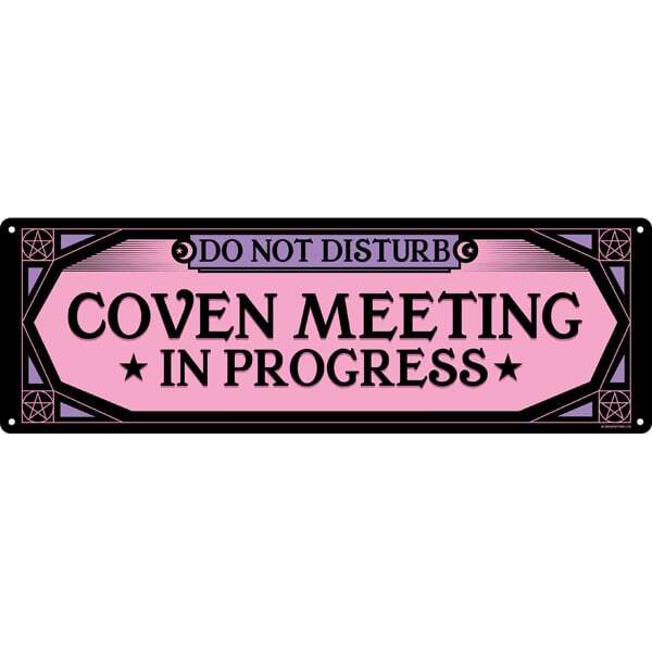 Grindstore Coven Meeting In Progress Slim Plaque