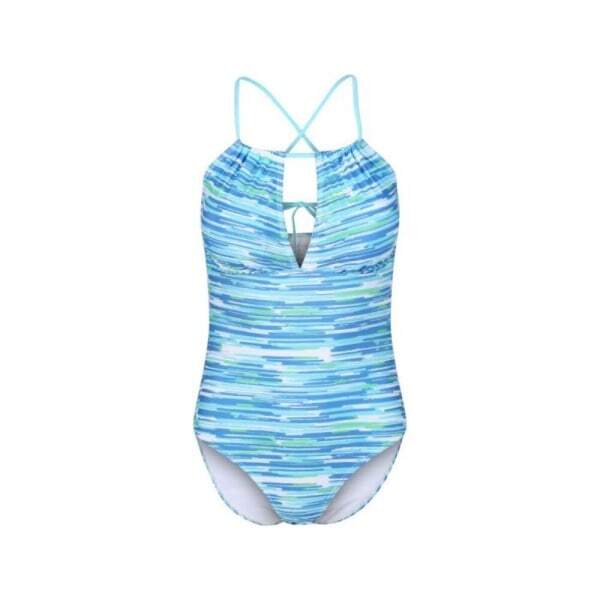 Regatta Womens Halliday Brush Stroke One Piece Swimsuit (12)