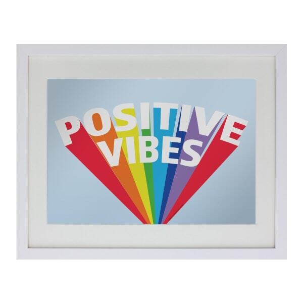 Grindstore Positive Vibes Mirrored Plaque