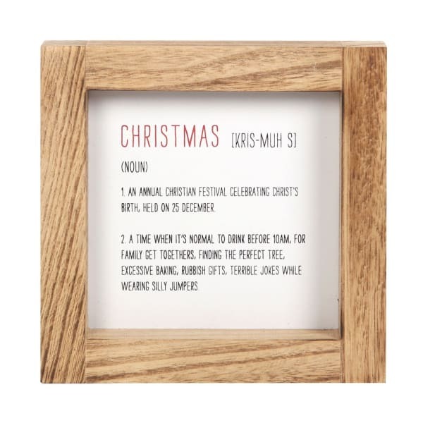 Something Different Definition Wooden Christmas Door Sign