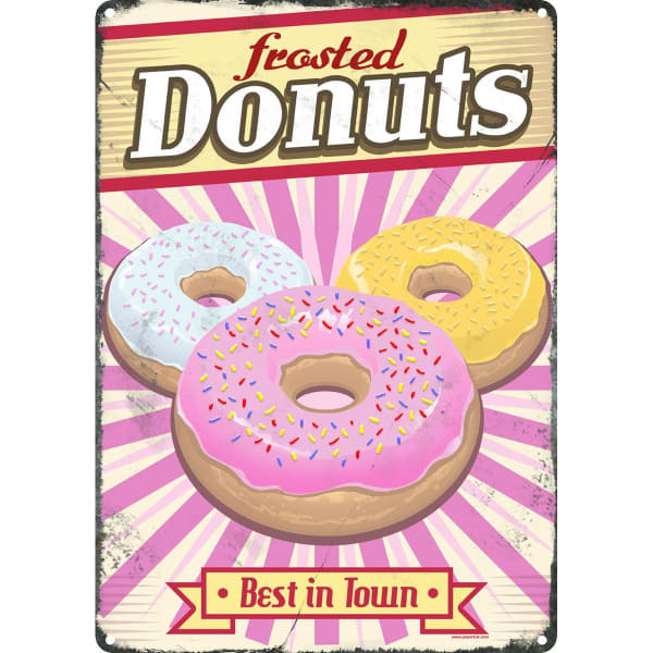 Grindstore Frosted Donuts Tin Sign