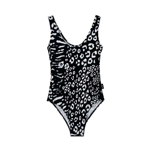 Hype Womens Mixed Animal Print One Piece Swimsuit (12)