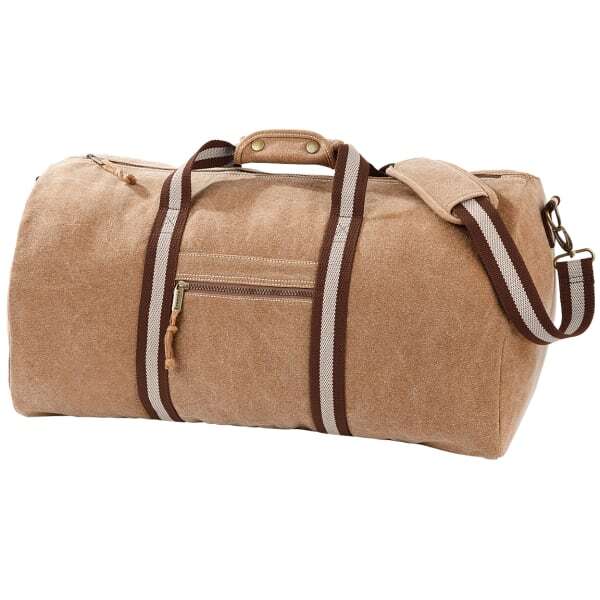 Quadra Vintage Canvas Holdall Duffle Bag - 45L (Pack of 2)