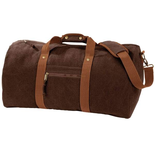 Quadra Vintage Canvas Holdall Duffle Bag - 45L (Pack of 2)