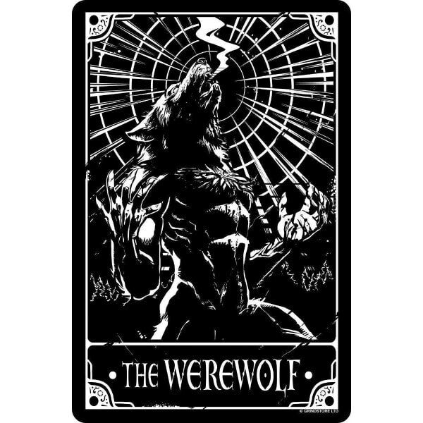 Deadly Tarot The Werewolf Plaque