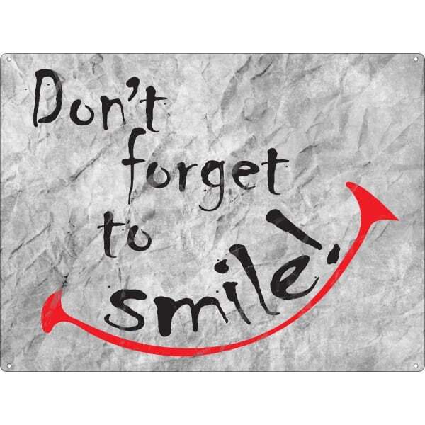 Grindstore Dont Forget To Smile Plaque