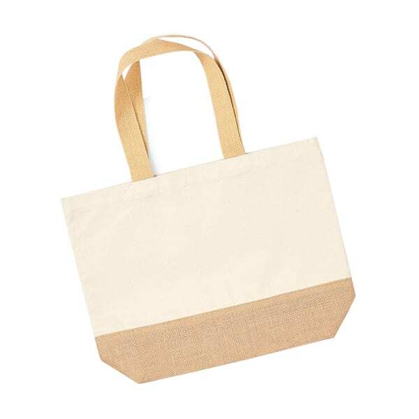 Westford Mill Jute Base Canvas Tote