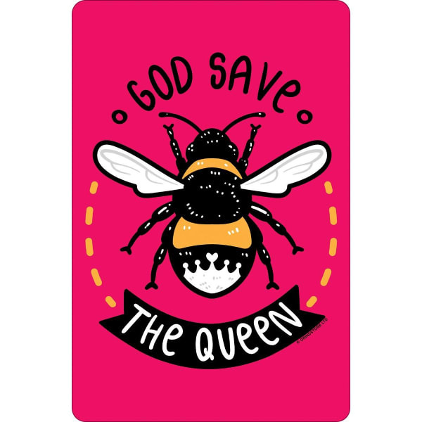 Grindstore God Save The Queen Bee Plaque