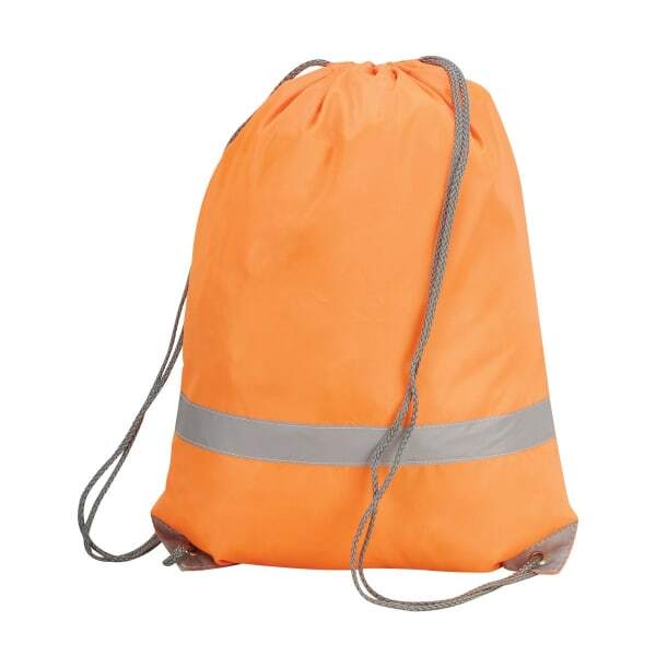 Shugon Stafford Drawstring Hi-Vis Tote Bag (13L) (Pack Of 2)