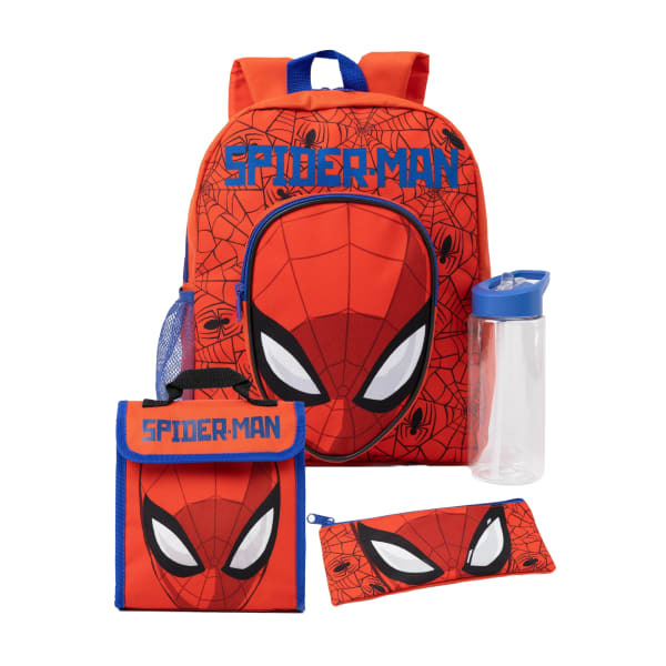 Spider-Man Kids Backpack Set (Pack Of 4)