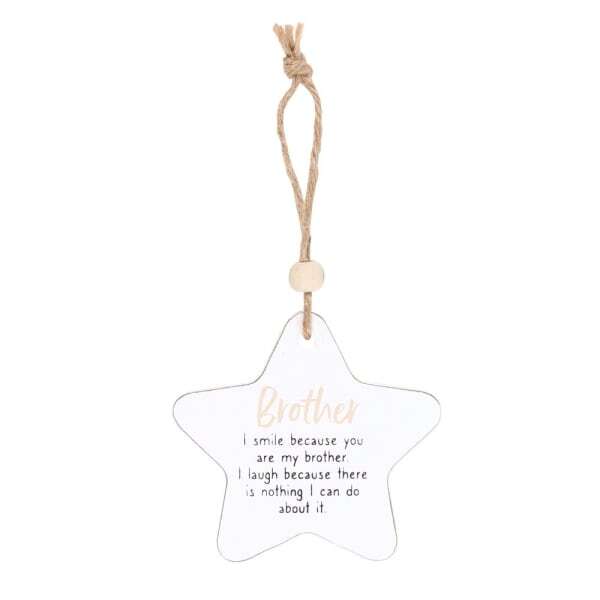 Something Different Brother Star Hanging Sentiment Sign