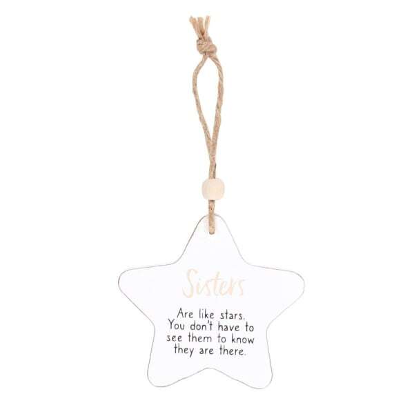 Something Different Sisters Star Hanging Sentiment Sign