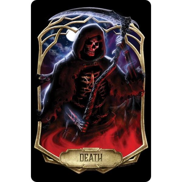 Deadly Tarot Obsidian Death Plaque