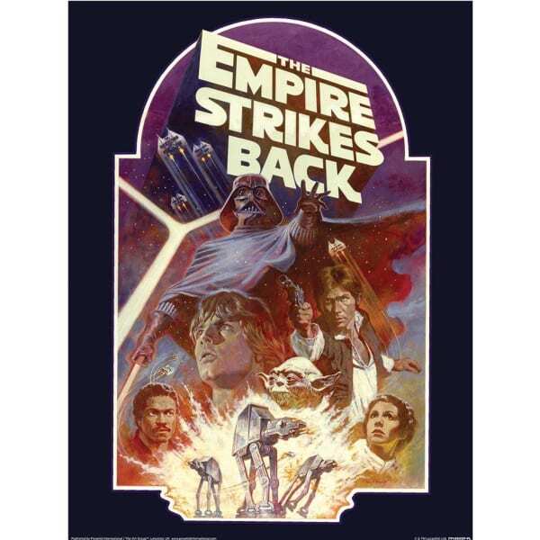 Star Wars Empire Strikes Back Block Print (40cm x 30cm)