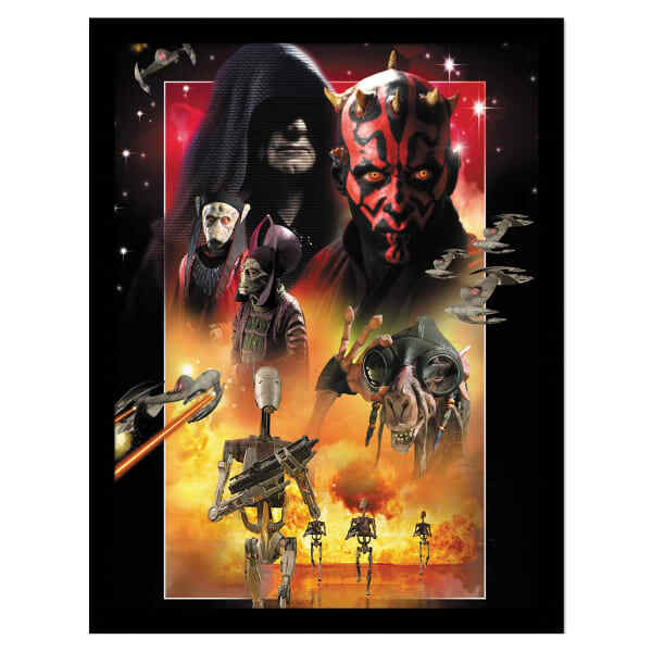 Star Wars Episode I Villains Print (40cm x 30cm)