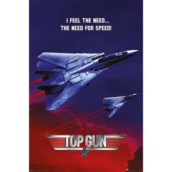 Top Gun The Need For Speed Poster (91.5cm x 61cm x 0.1cm)