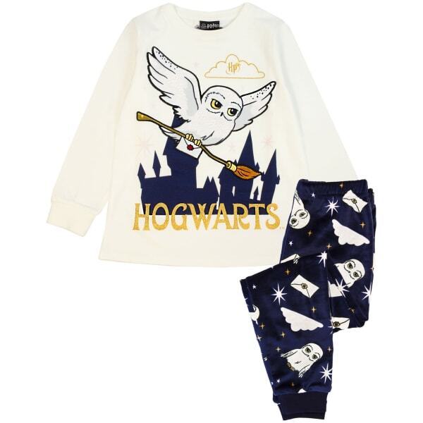 Harry Potter Girls Hedwig Fleece Pyjama Set (10-11 Years)