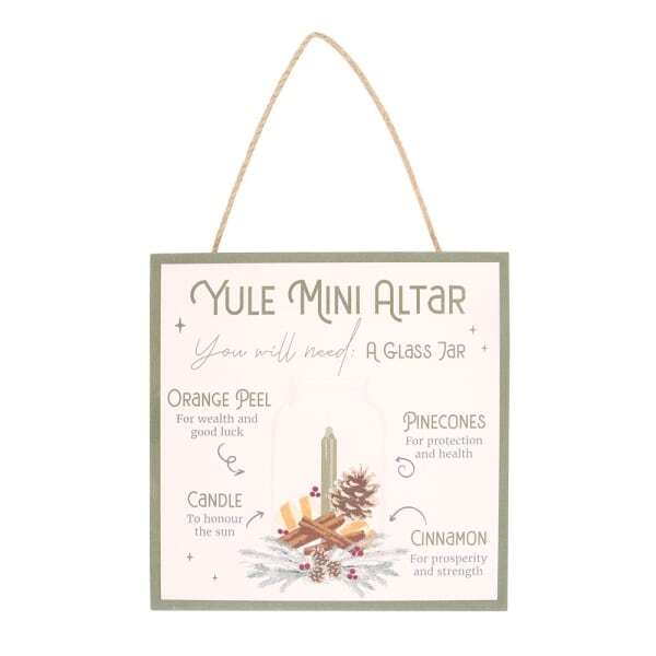 Something Different Yule Altar MDF Hanging Sign