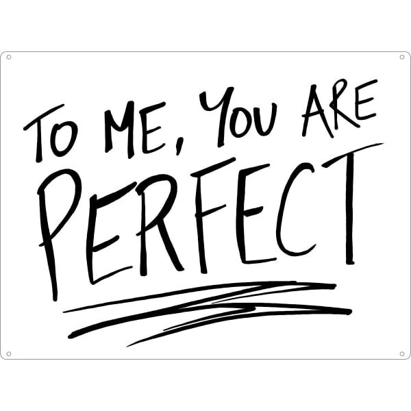 Grindstore To Me You Are Perfect Plaque (10cm x 15cm)